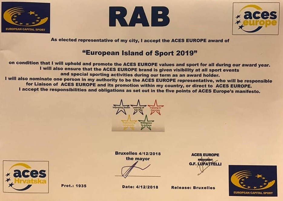 Rab postao prvi Europski otok sporta u povijesti!