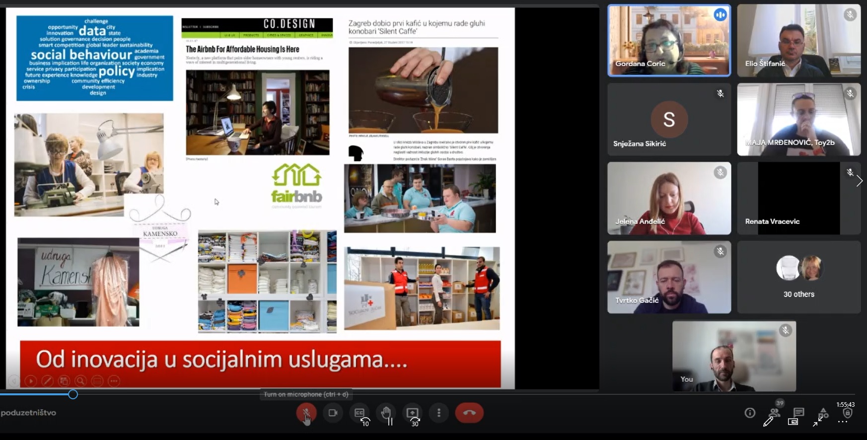 Izvještaj s webinara o društvenom poduzetništvu