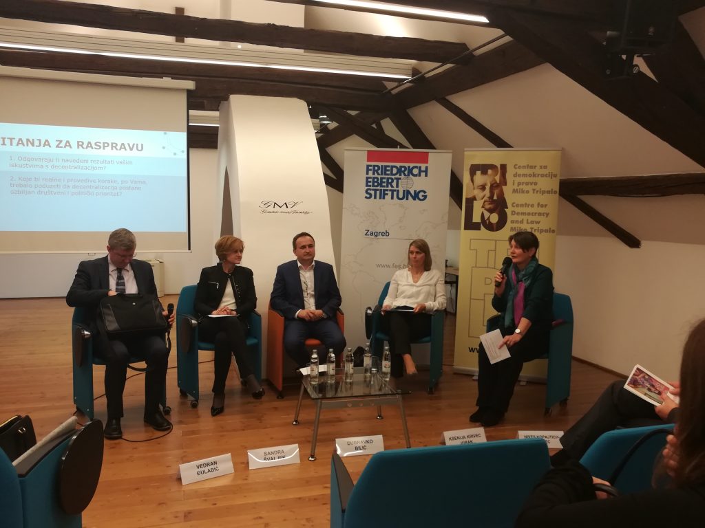 Održan prvi u nizu skupova na temu DECENTRALIZACIJA U HRVATSKOJ: STANJE I PERSPEKTIVA
