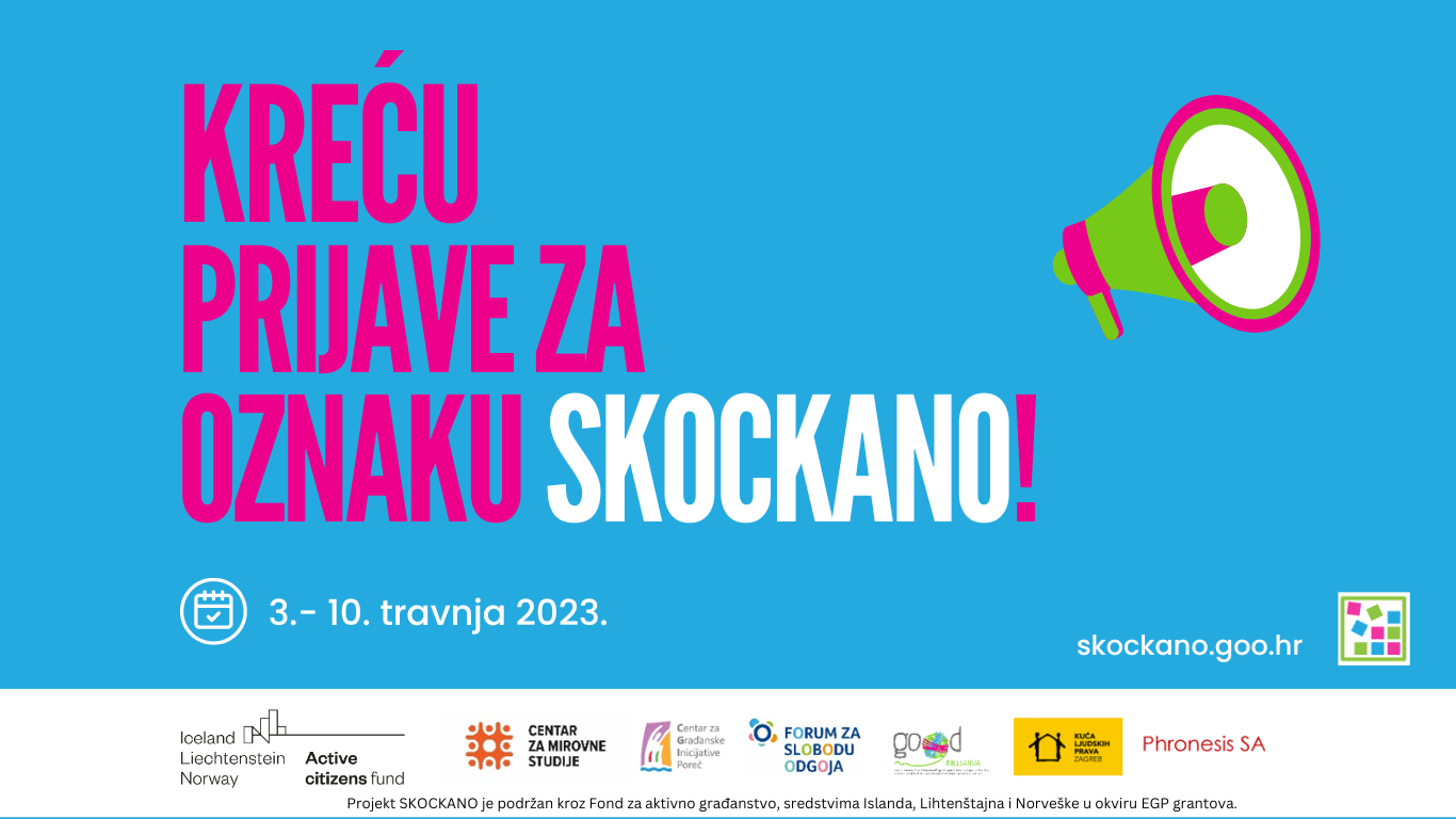 Prilika za organizacije civilnog društva da steknu oznaku kvalitete SKOCKANO