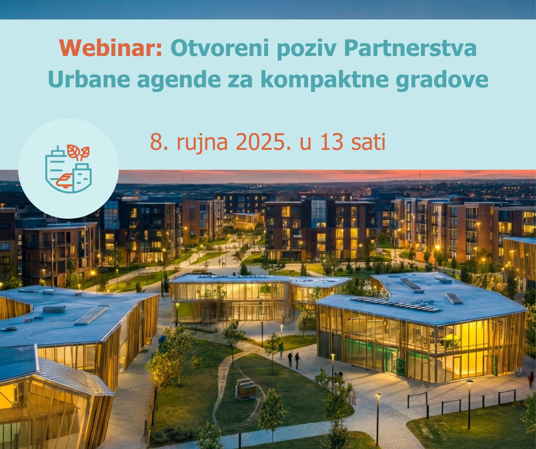 Webinar: Otvoreni poziv Partnerstva Urbane agende za kompaktne gradove