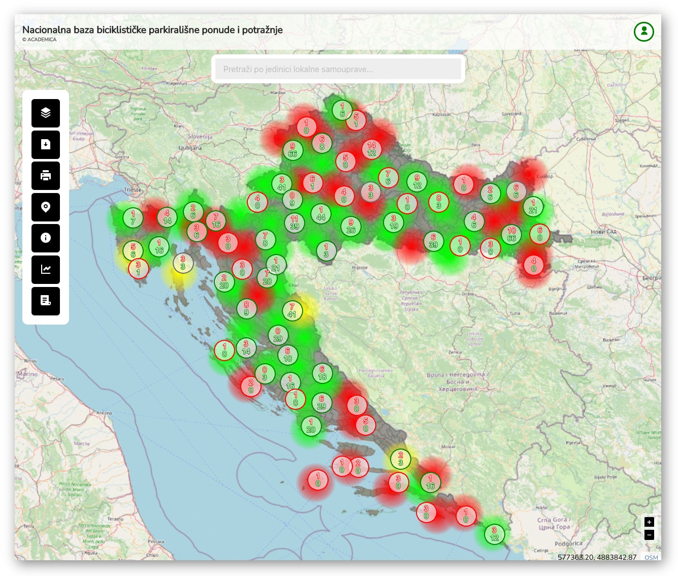 CikloParking – Projekt razvoja Nacionalne baze biciklističke parkirališne ponude i potražnje