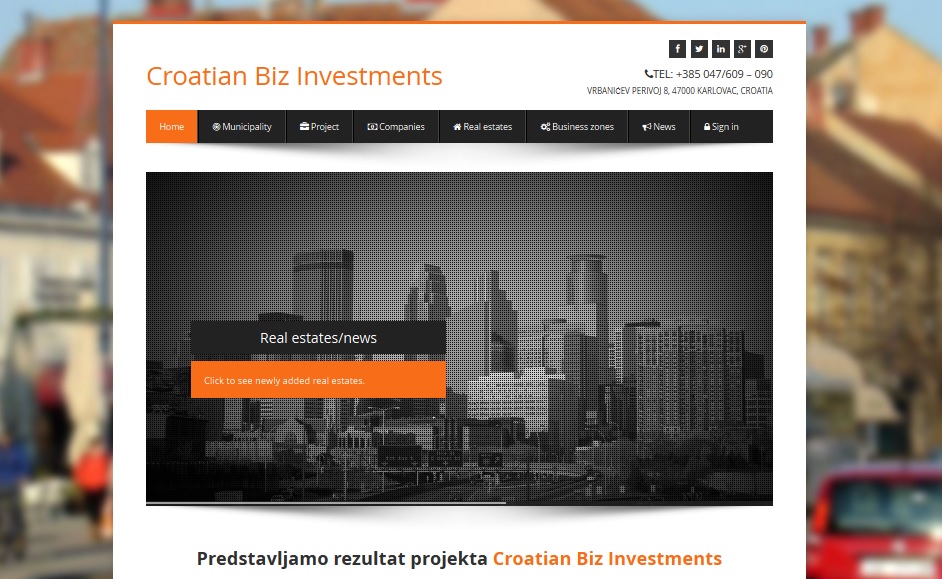 Poziv na uključivanje u projekt Croatia Biz Investments
