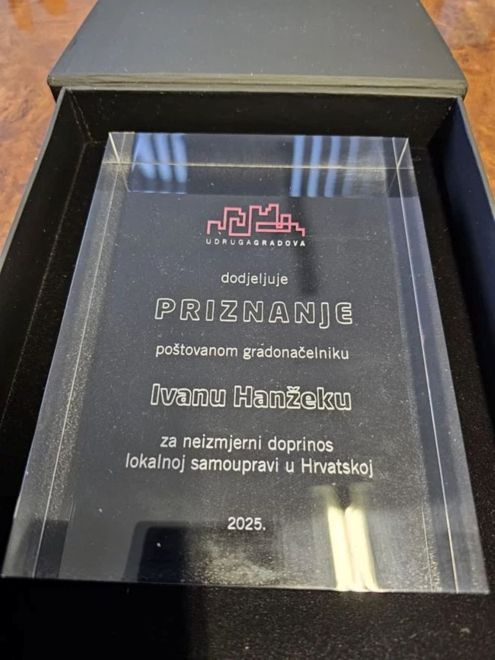 Gradonačelnik Zaboka Ivan Hanžek primio nagradu za životno djelo