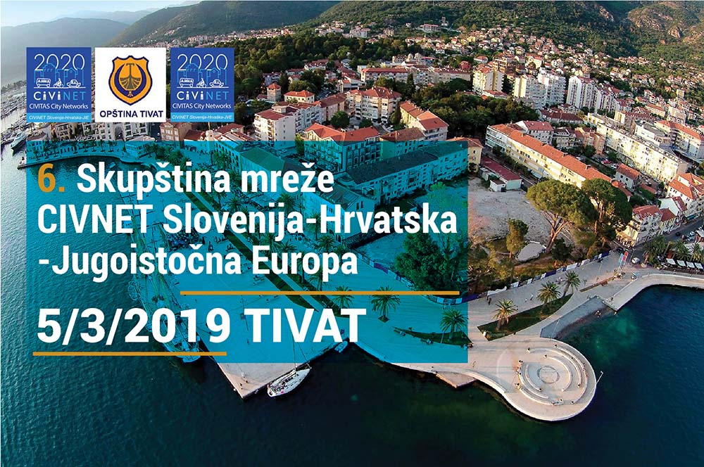 Poziv na 6. Skupštinu mreže CIVINET Slovenija-Hrvatska-JIE  i okrugli stol o održivoj mobilnosti