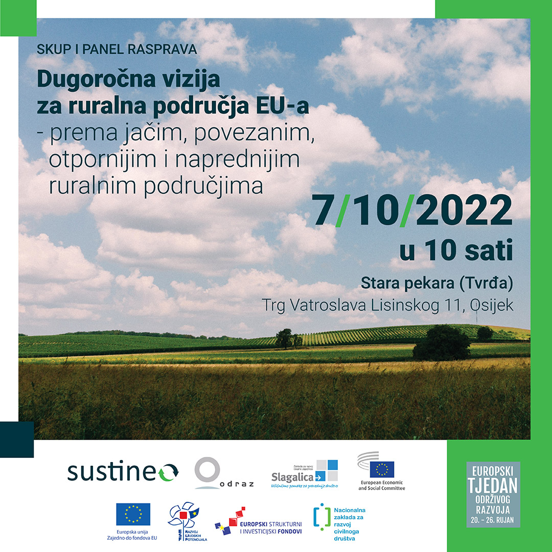 Poziv na skup i panel raspravu u Osijeku: Dugoročna vizija za ruralna područja EU-a