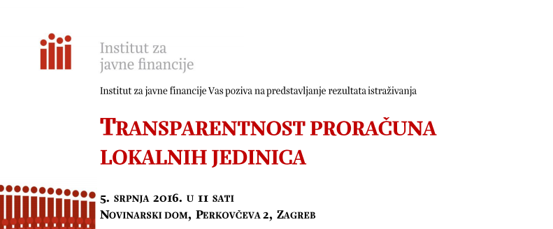 Predstavljanje rezultata istraživanja transparentnosti proračuna JRLS-a